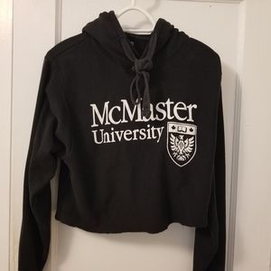 McMaster University slightly cropped hoodie
